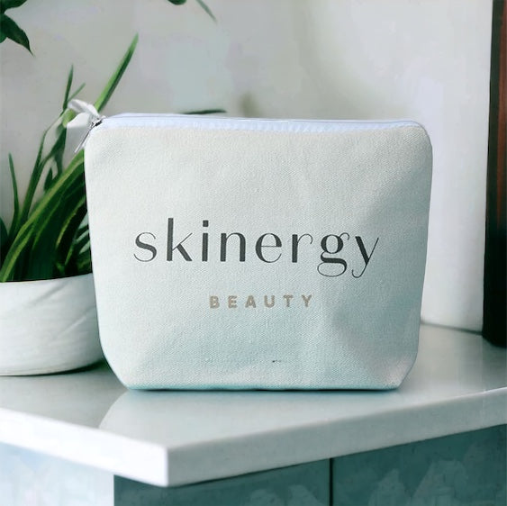 Cotton Canvas Skincare Travel Bag