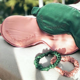 100% Mulberry Silk Sleep Mask & Scrunchie Set